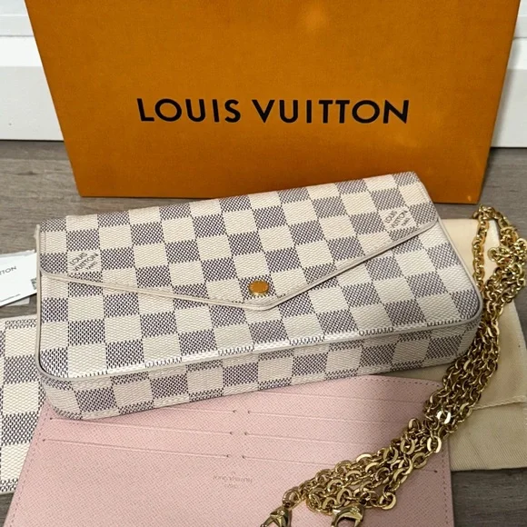 Louis Vuitton Pochette Felicie Damier Azur - Picture 6 of 7